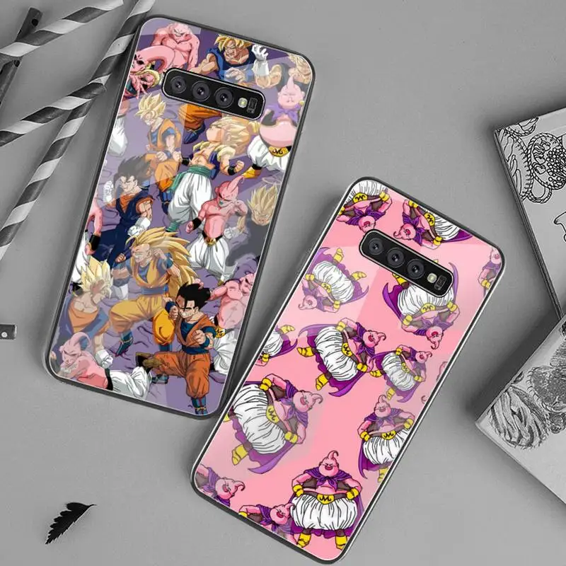 

Anime Majin Buu Phone Case Tempered Glass For Samsung S20 Ultra S7 S8 S9 S10 Note 8 9 10 Pro Plus Cover