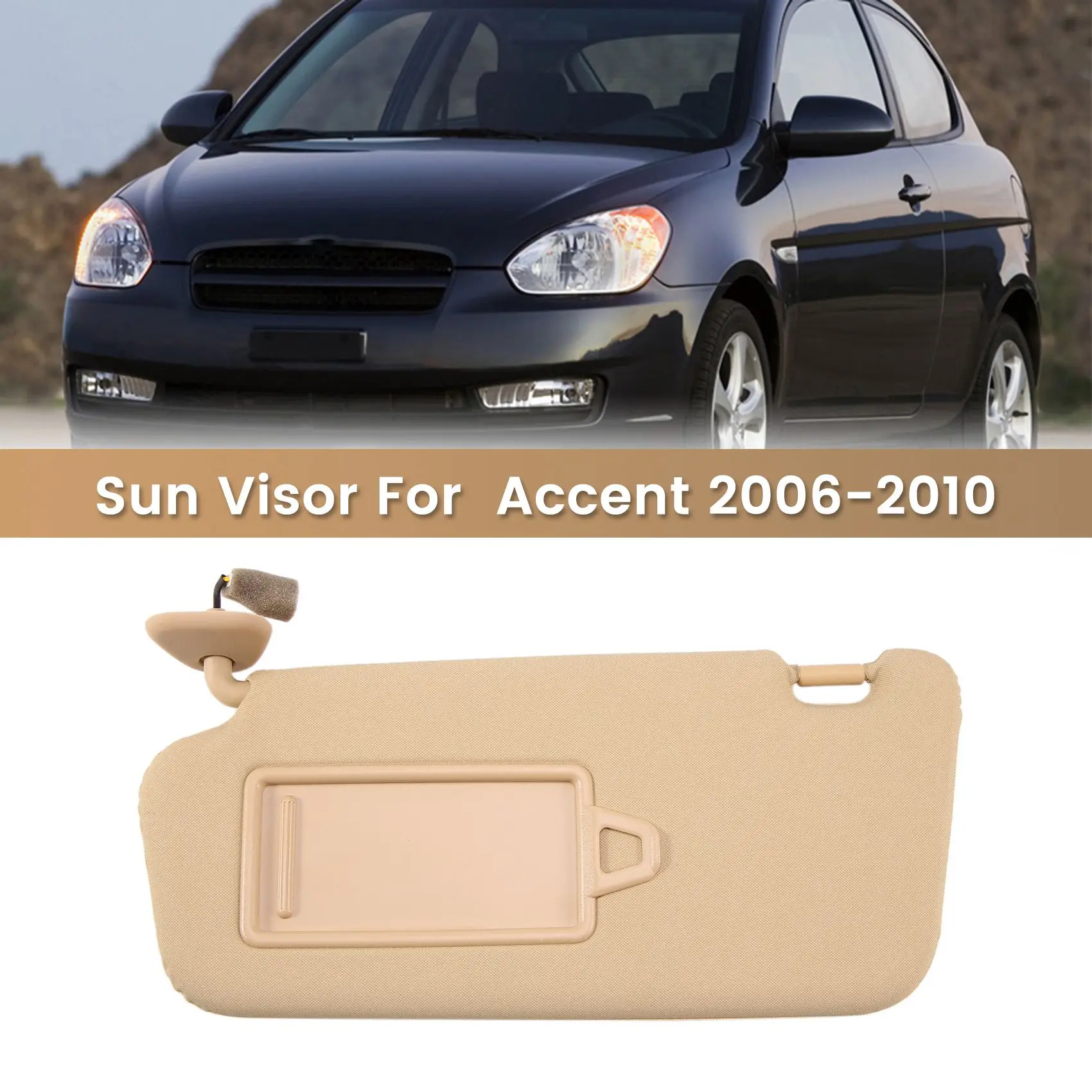

Солнцезащитный козырек с зеркалом для макияжа для Hyundai Accent 2006-2010
