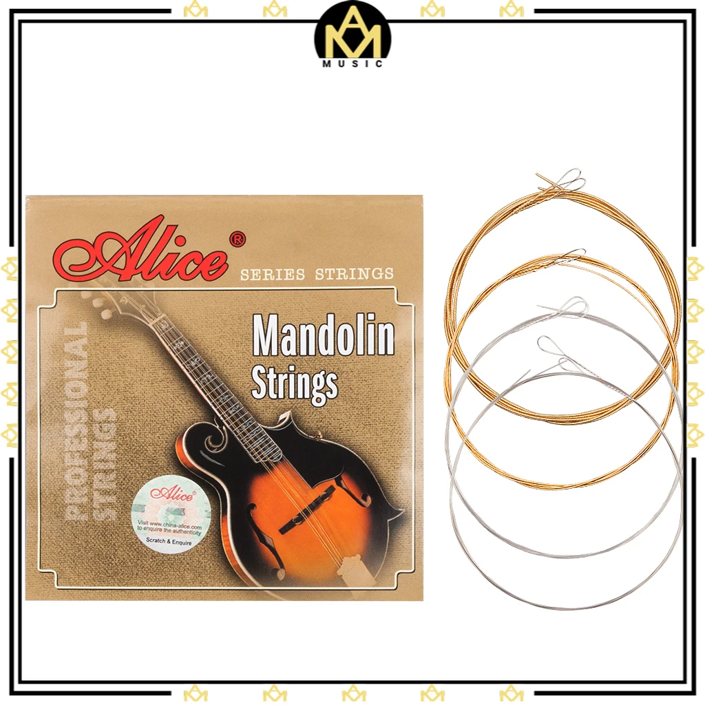 

Alice AM05 Mandolin Strings Set 0.011-0.040 Coated Copper Alloy Wound Plated Steel 4 Strings 1 SET