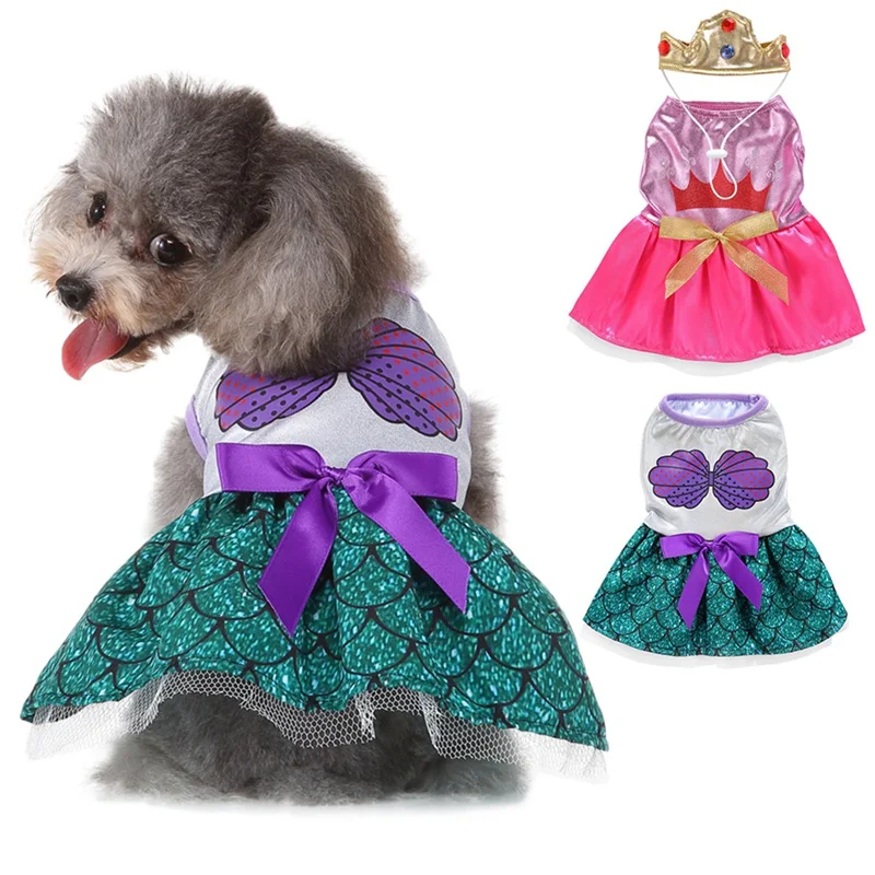 

Fashion Pet Dog Clothes Puppy Cosplay Dress Up Clothing With Cap Chihuahua Teddy For Halloween Party Costume Cute Coat Dresses