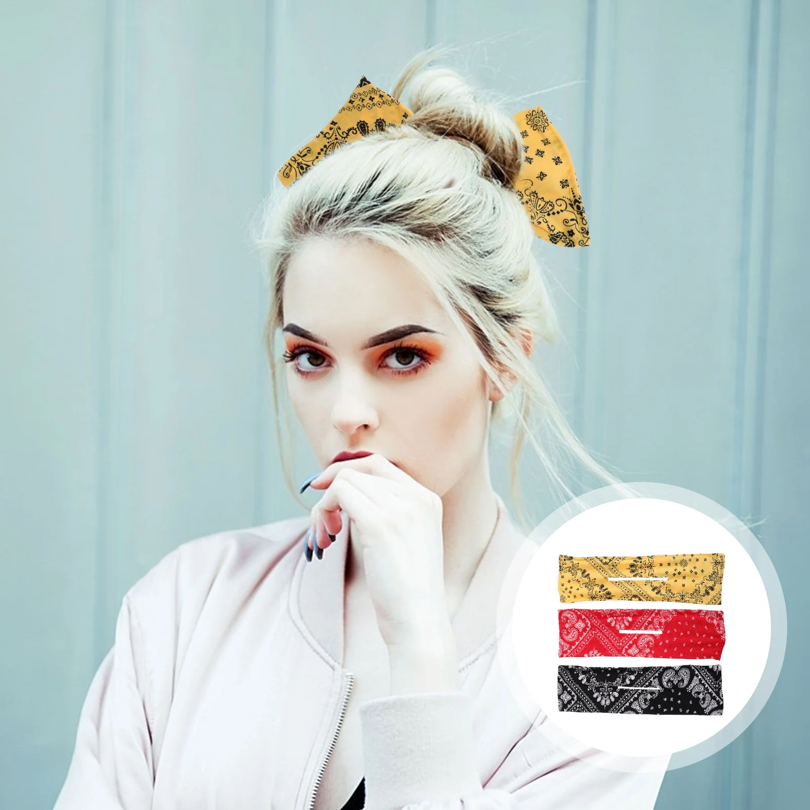 

3 шт. портативная практичная лента для волос с принтом витая лента для волос для женщин