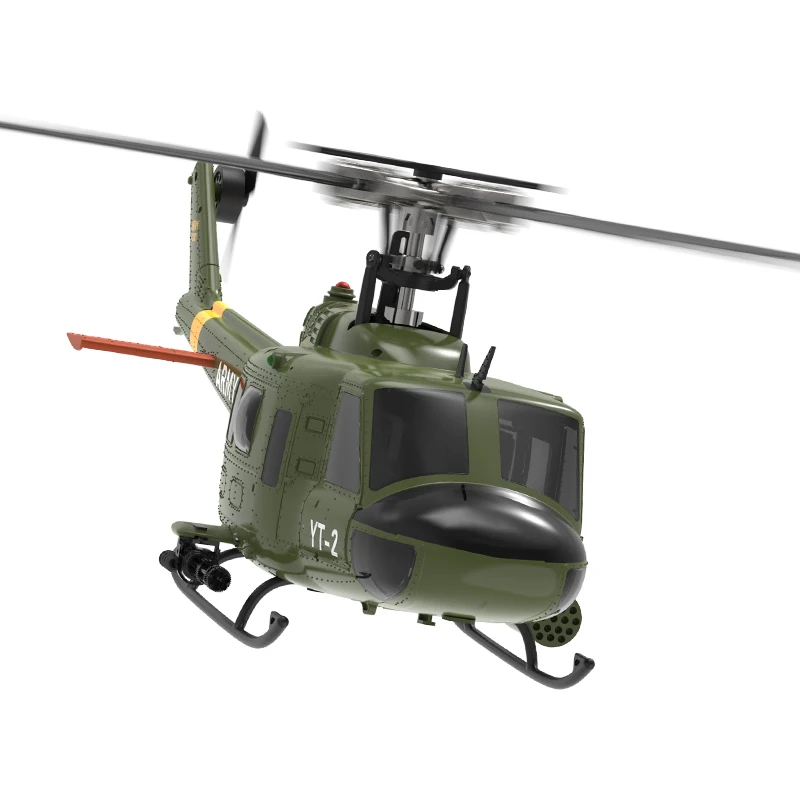 Фото 2025 Новый продукт Yuxiang F07-V 2.4G 6CH 3D UH-1 масштаб 1:34 Huey двойной бесщеточный двигатель Flybarless RC вертолет №2