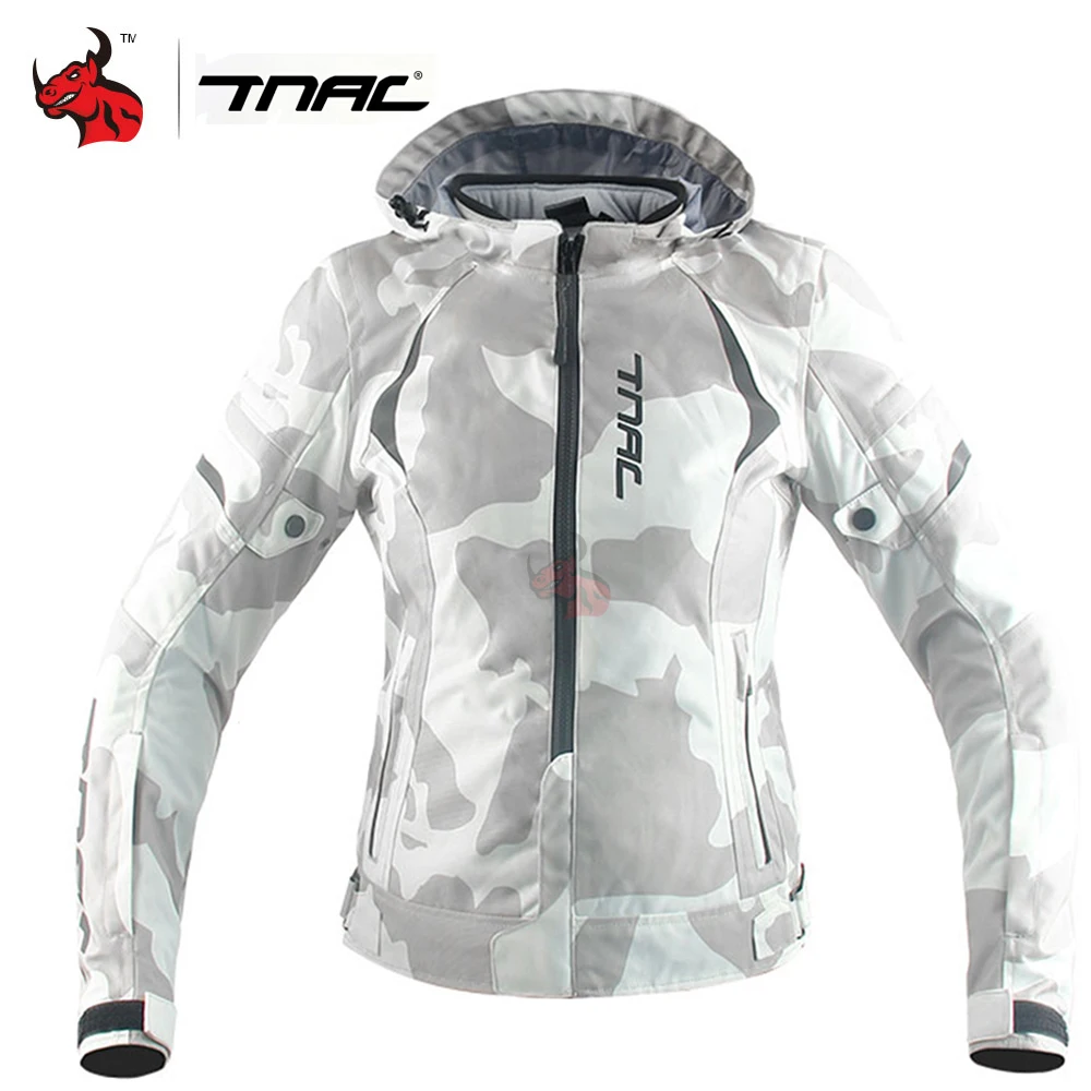 

TNAC Motorcycle Jacket Women Windproof Motocross Moto Jacket Waterproof Jaqueta Motoqueiro Cold-proof Motorbike Jackets Outfit