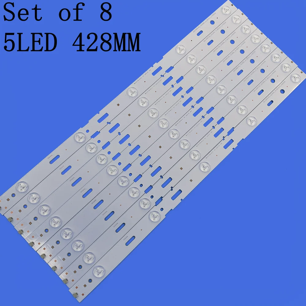 

8 Pieces 428MM LED Backlight 5leds For Samsung 40 inch TV 40-LB-M520 40VLE4421BF 2013ARC40 40VLE6520BL 2013HI400 LED40K30JD