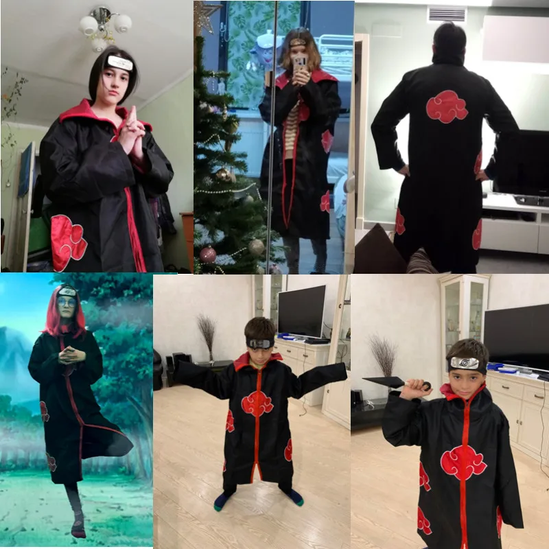 Накидка с мультяшным аниме-рисунком Мужская накидка унисекс костюм для косплея