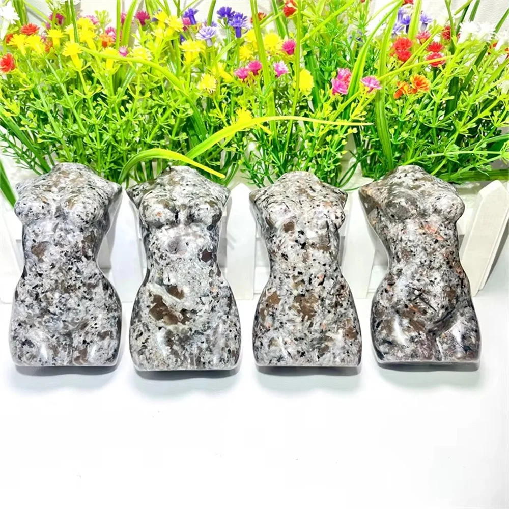 Кристаллы резные ручные поделки Yooperlite женское тело для украшения дома