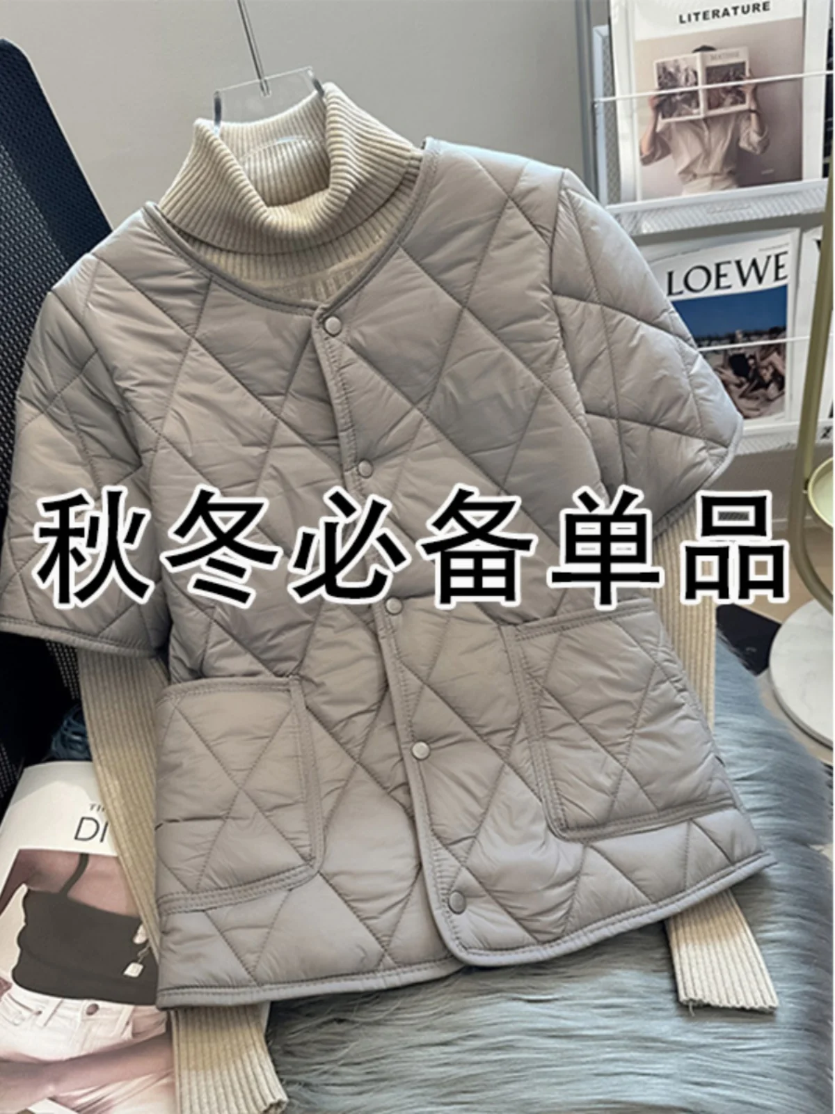 Half Sleeve down Cotton-padded Vest Women Autumn and Winter Waistcoat Inner wear Warm Middle-Aged Elderly Mothers We...