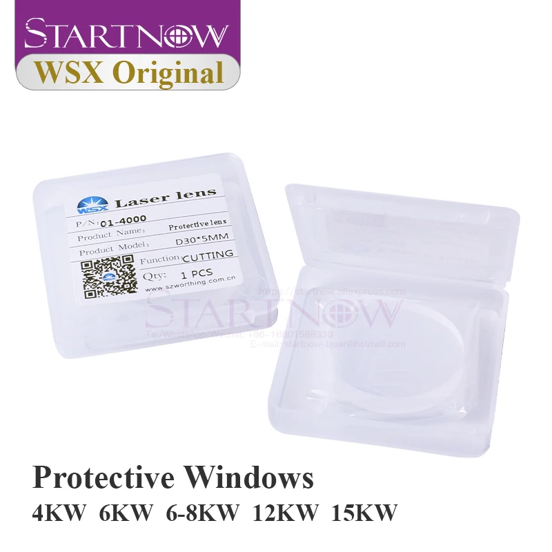 Оригинальный защитный объектив Startnow 20x2 мм 4 кВт 1064 нм лазерный Windows 30x5 для