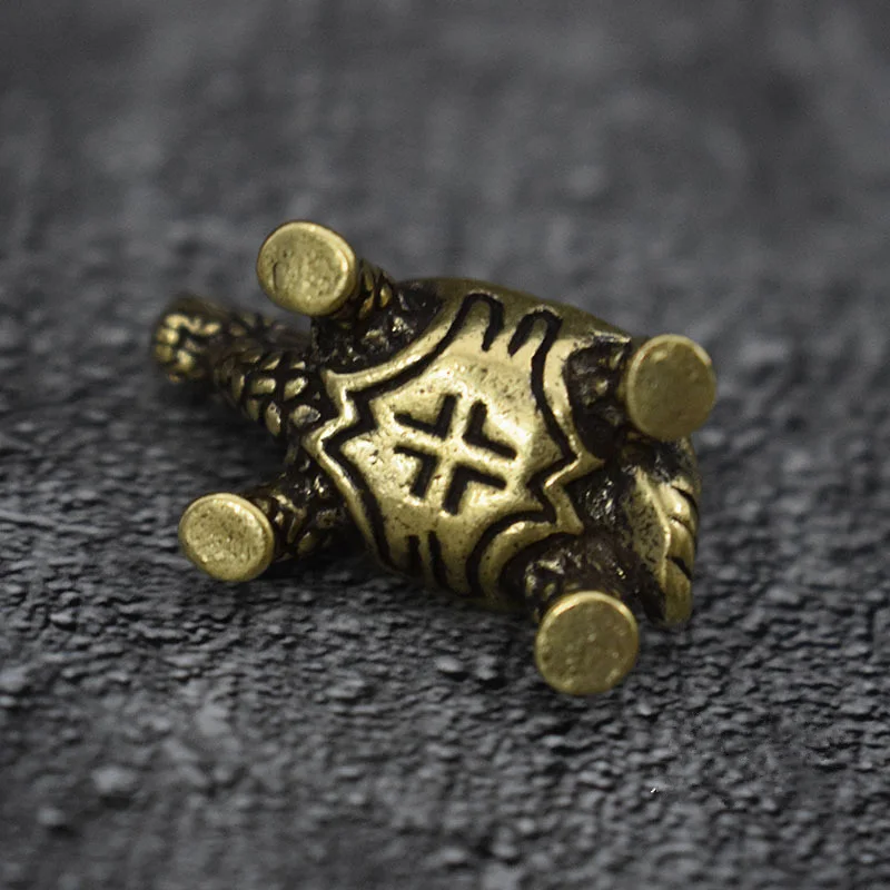 Сборная китайская латунная резная статуя животных Дракон Черепаха Морская