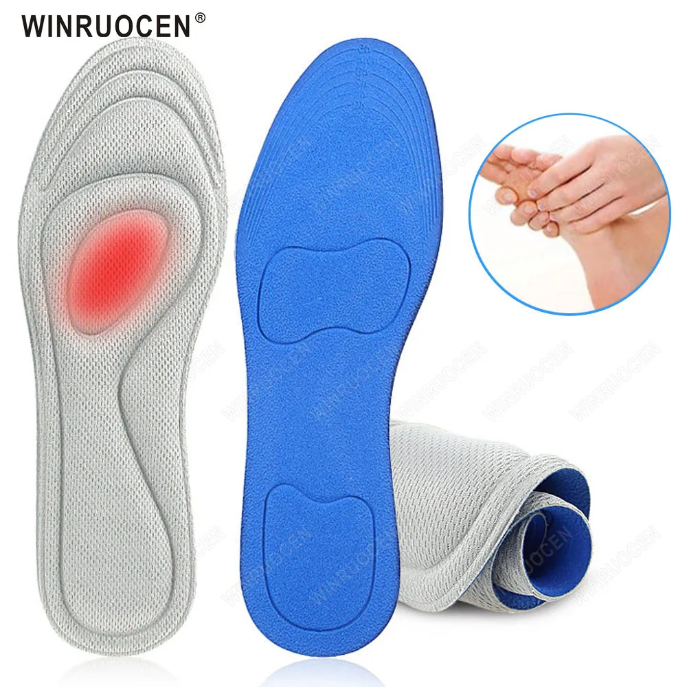 

Winruochen дезодорирующие стельки из пены с эффектом памяти, дышащие массажные стельки для мужчин и женщин, мужские стельки с внутренней подошво...
