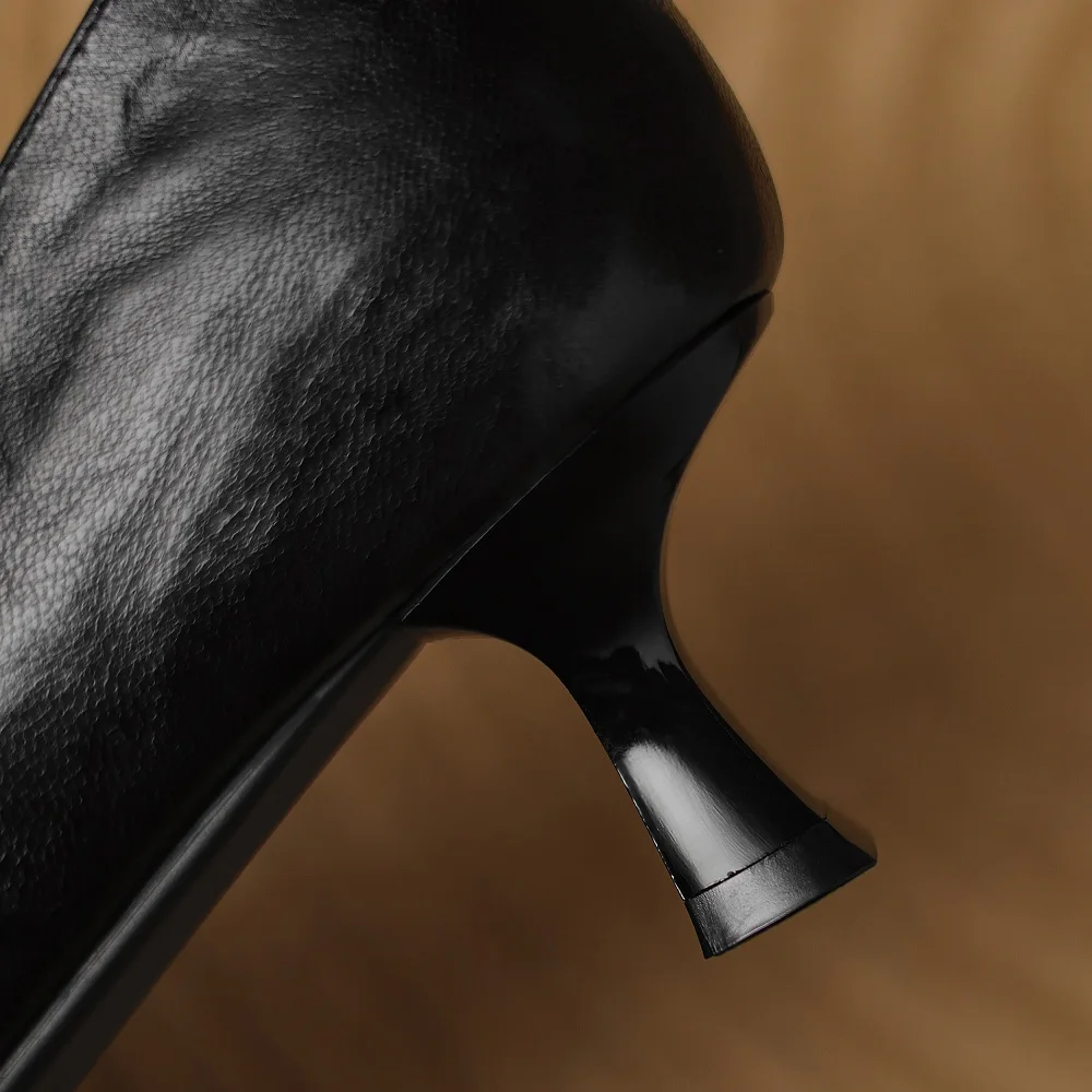 [Jochebed hu】женские дизайнерские туфли ручной работы из натуральной кожи на среднем