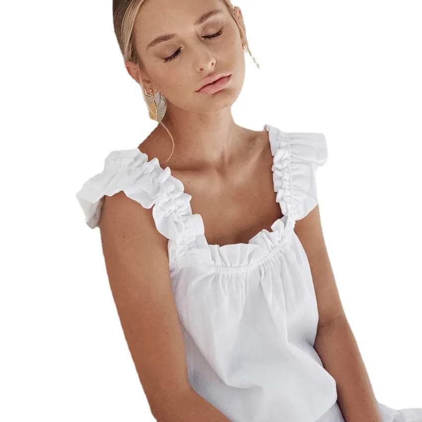 European Soft Pajamas Set 100% Cotton Woman Pyjamas Summer Breathable Sleepwear Home Wear Pijamas For Female Woman Girls