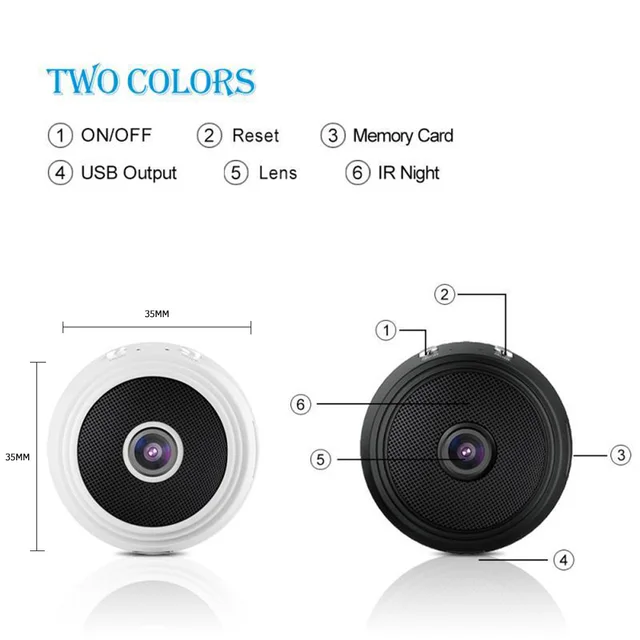 A9 Mini Camera Wifi Camera 1080P HD IP Camera Night Vision Mini Camcorders Home Video Security Surveillance Cameras with 64G 6