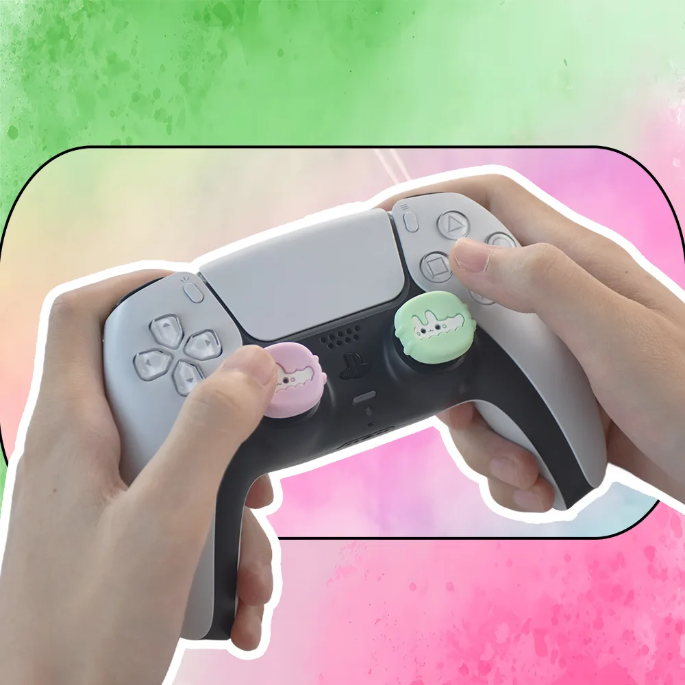 Мультяшная силиконовая накладка на джойстик для PlayStation 5 PS5 Slim Pro XBBOX Series XS ONES 360 Elite SWITCH2 GamePad Joystick (art.: 3920d3534a9ff) - 3920d3534a9ff