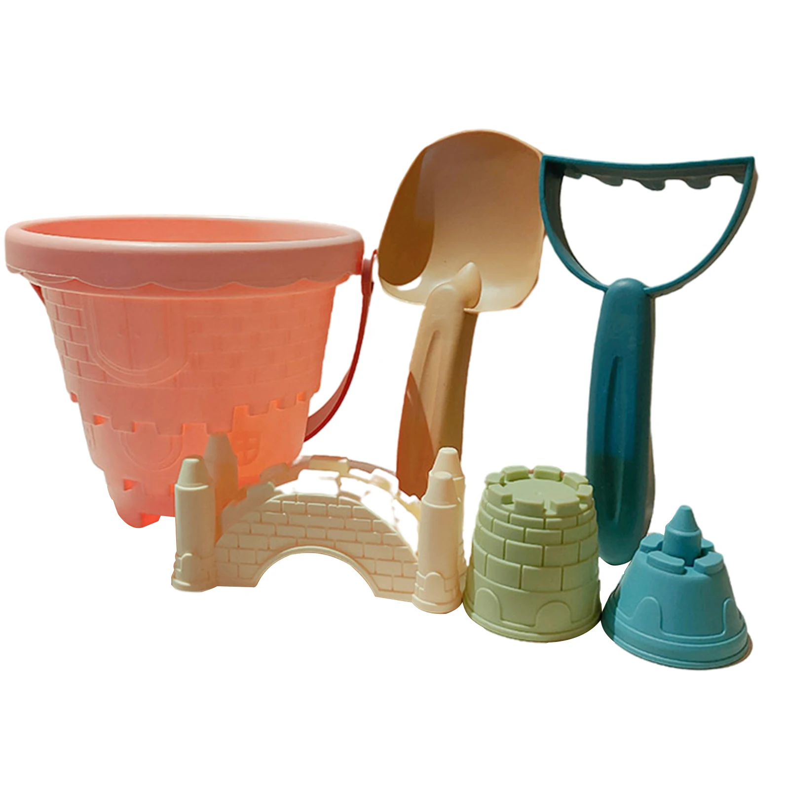 Children Summer Toys Set With Castle Model Ins Seaside Beach Toys Rubber Dune Sand Mold Tools Sets Baby Bath Toy Kids Swim Toy