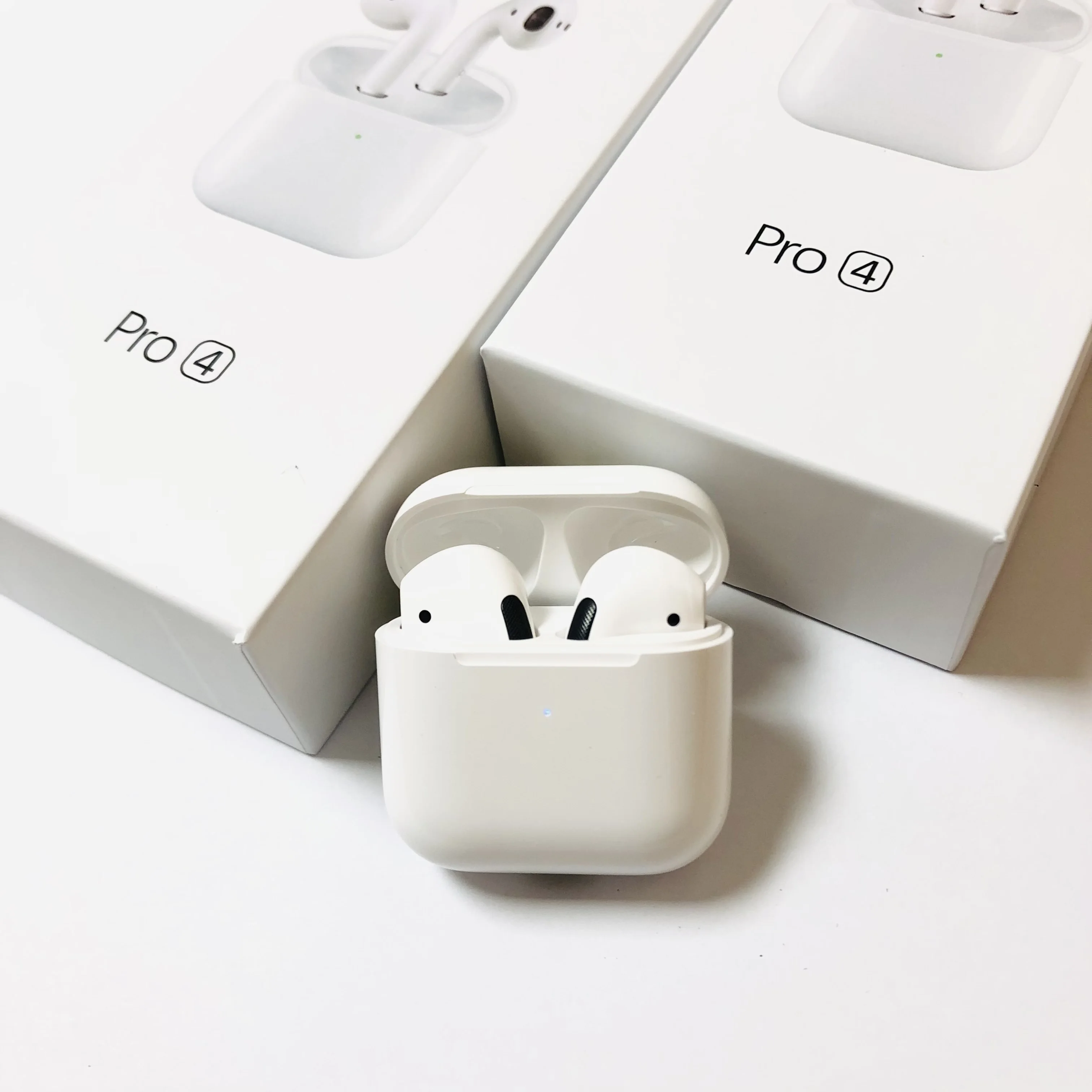 

Pro 4 Wireless Bluetooth Earpoddings Original Wireless Headsets Sport Earbuds Stereo GPS+Rename Hands Fress For Drop Shipping