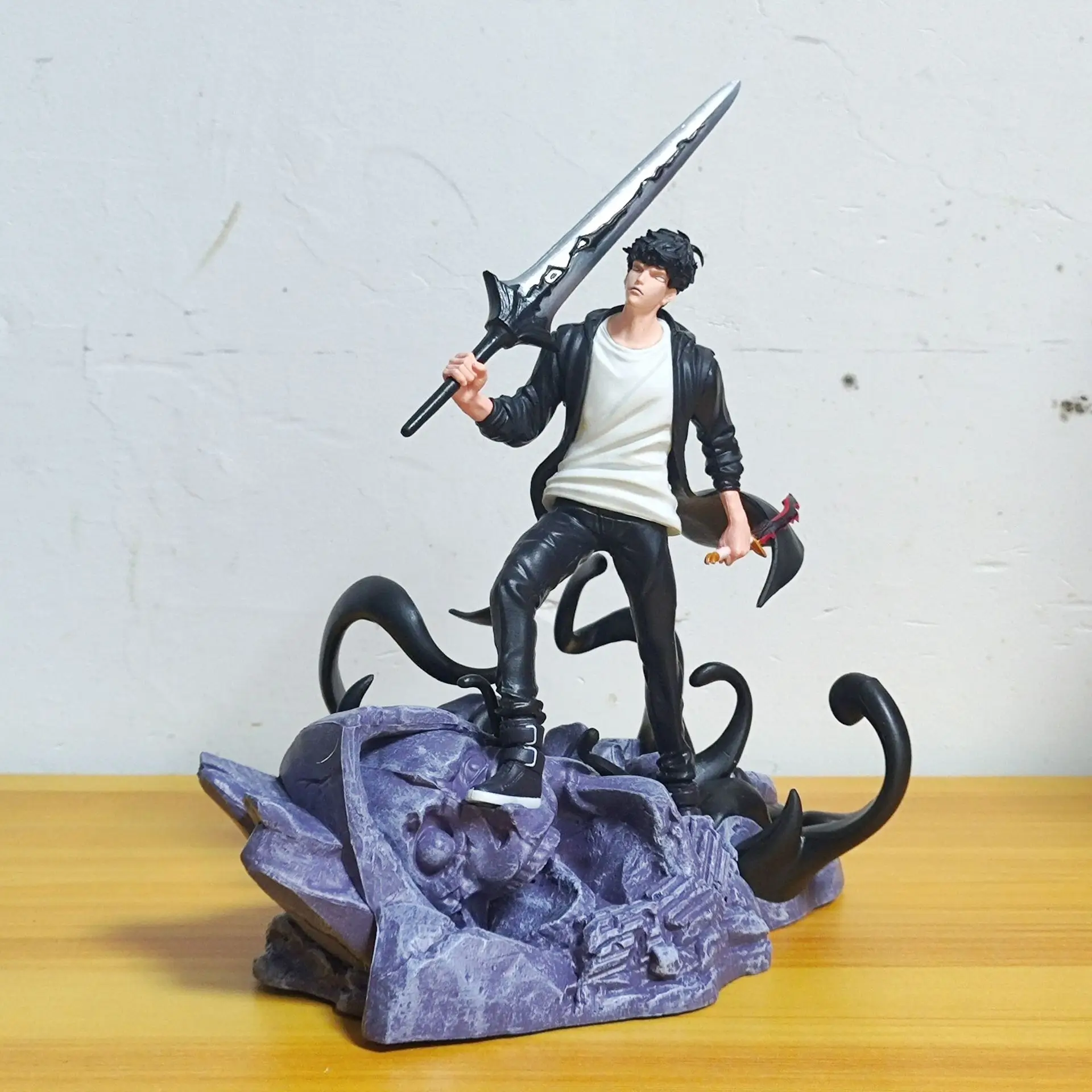 20 см одиночный выравнивающий Sung Jin Woo модель фигурка статуя украшения игрушки