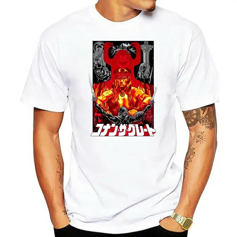 

Футболка Conan, варвар, Арнольд, Шварценеггер, культовый фильм, Ретро Винтажный Фильм