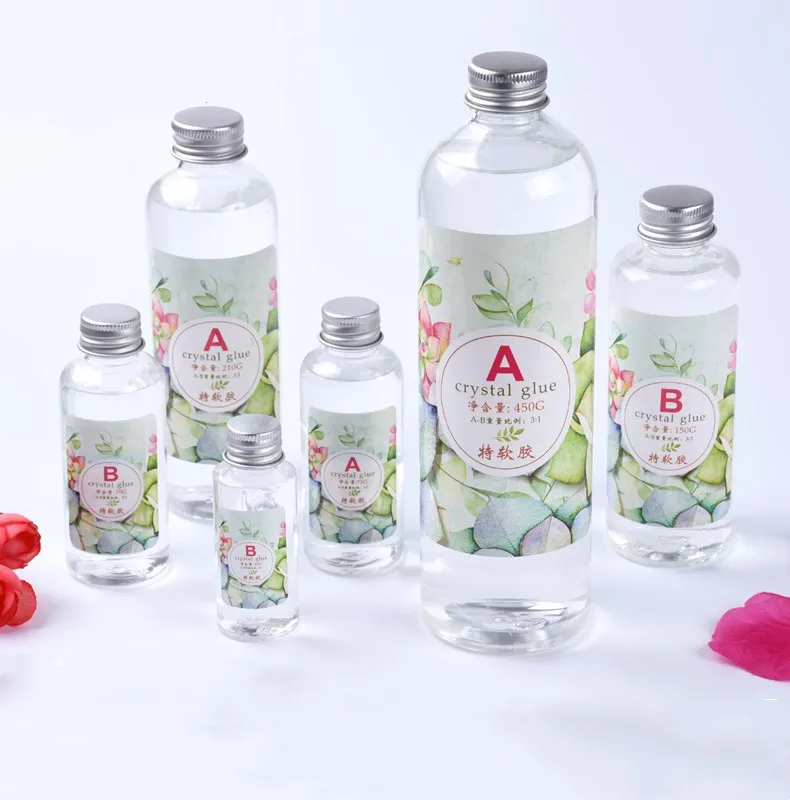 

3:1 AB Epoxy Resin Glue High Adhesive Hardener DIY Crystal Epoxy Resin Mold Jewelry Making Supplies 100g/280g/600g