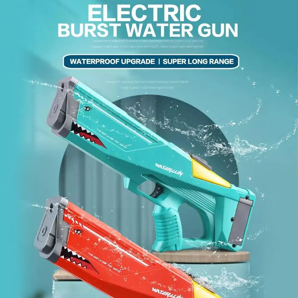 

Large Capacity Electric Burst Water Gun Spray Toy For Children Outdoor Beach Pool Games Red Green Color Z1k5