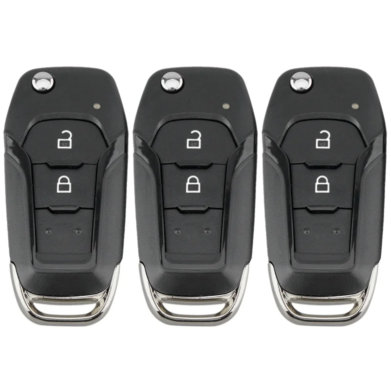 

3x Φ 2 Button 433Mhz подходит для Ford Ranger F150 2015 2016 2017 2018 Id49 Pcf7945P