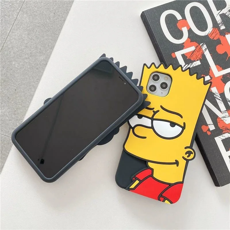 Забавные Симпсоны чехлы для телефонов iPhone 13 12 11 Pro Max XR XS MAX 8X7 SE 2020 задняя крышка |