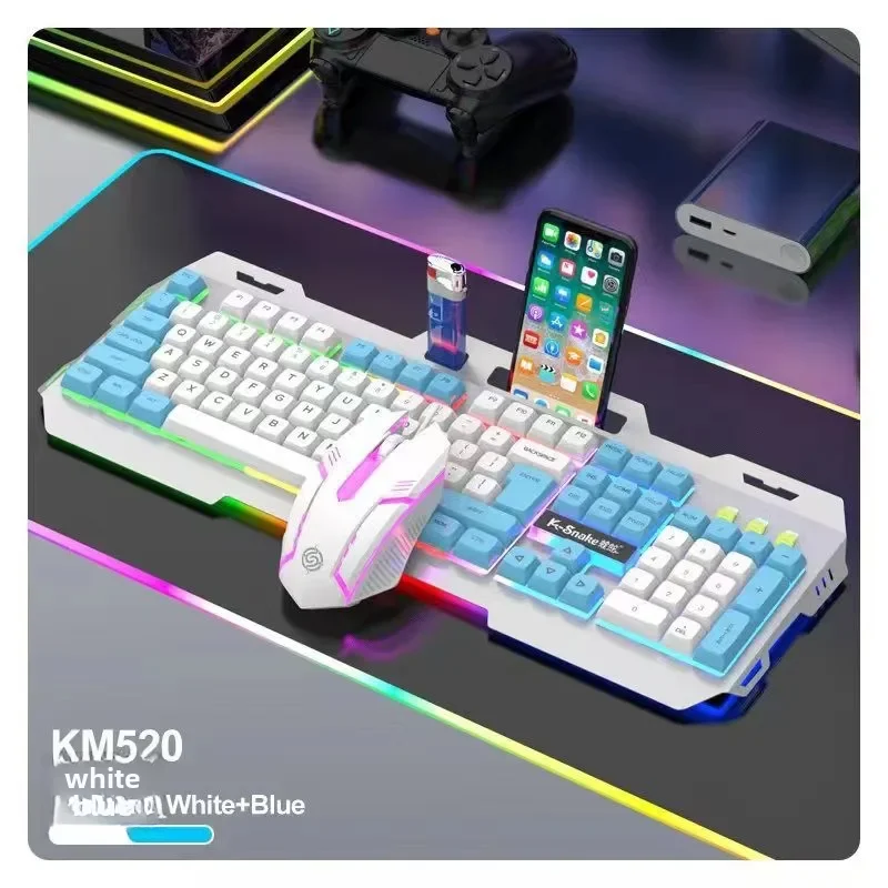 Viper Km520 Механическая игровая проводная USB-клавиатура с подсветкой Офисный