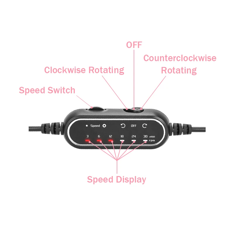 Машинка для аппаратного маникюра 30000 об./мин. USB-зарядка
