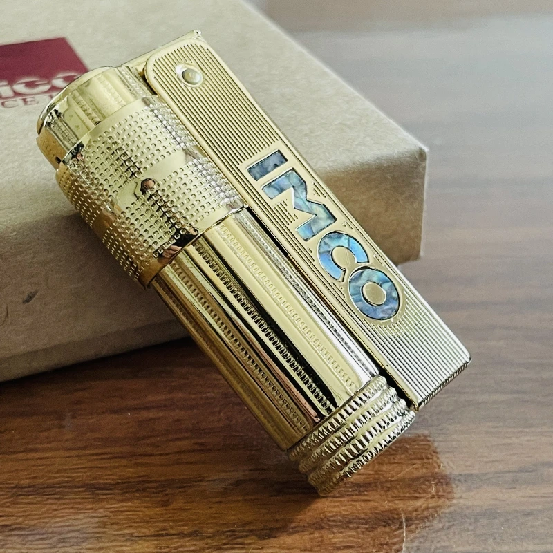 Фото Зажигалка IMCO, из нержавеющей стали, с топливным двигателем, подарочная, для коттон-оли, в подарок №2