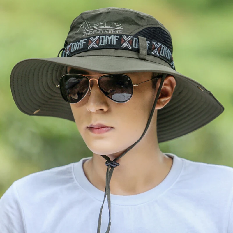 

Hat Male Summer Fisherman Outdoor Sun Visor Fishing Beach Climbing Cap