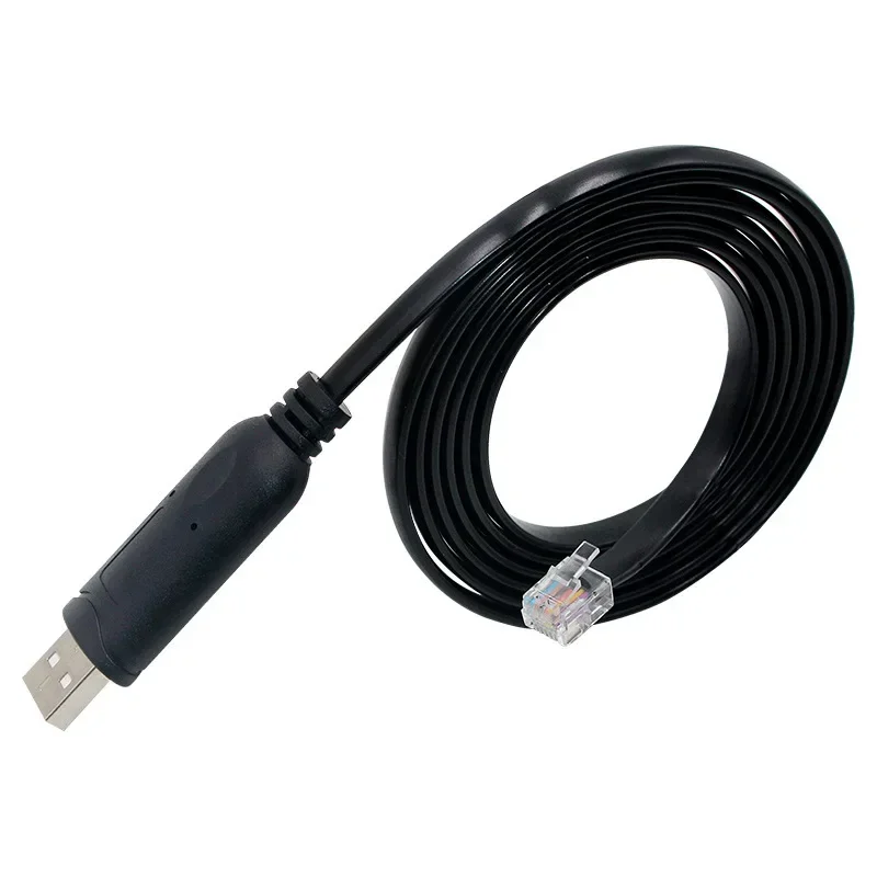 Быстрый USB-RJ12 6P6C Программирование ПЛК Последовательный кабель RS232 Чип Ftdi ft232rl для