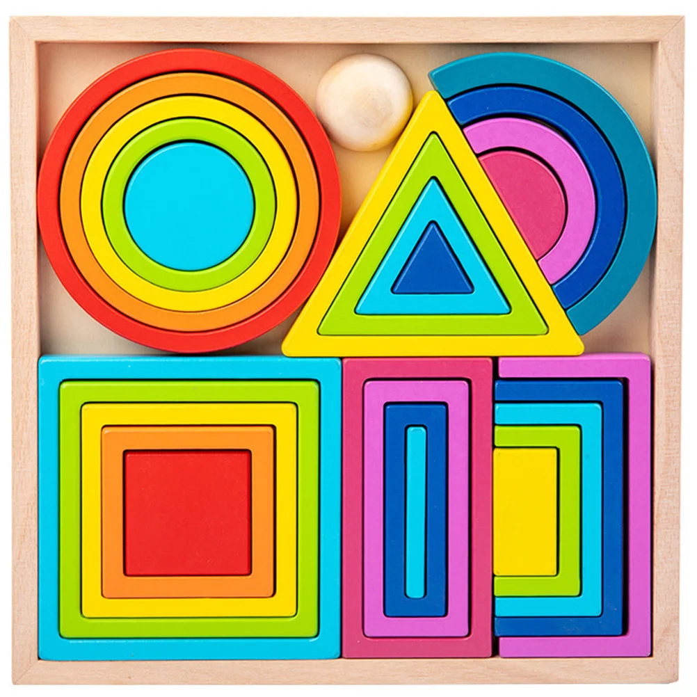 

Color Building Blocks Toys Toddler Learning Game Shape Match Kids Sorting Toddlers 2-4 Years