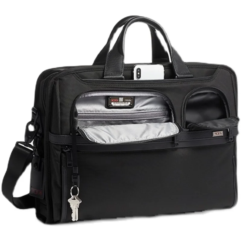 02603114D3Polo 3 Ballistic Nylon 16-Inch Business Handheld Computer Briefcase Men