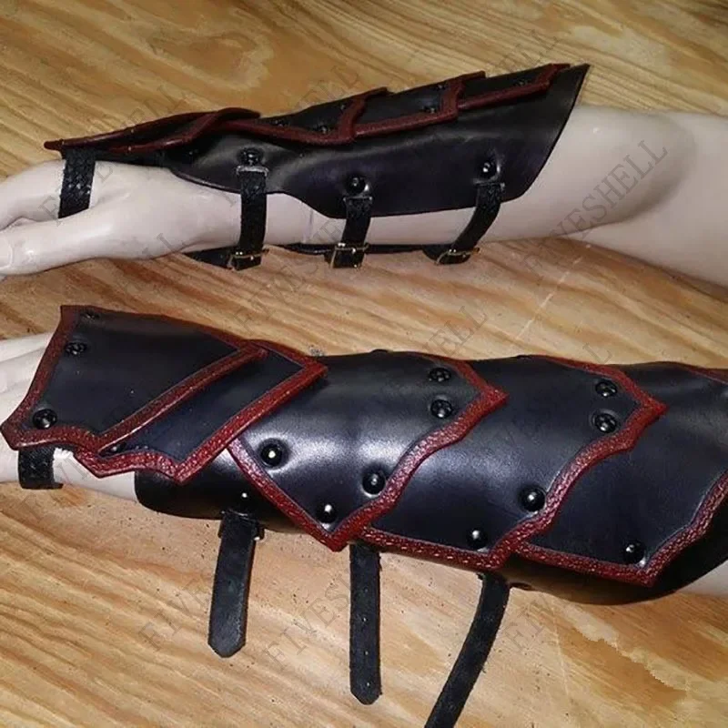 Перчатки с боевыми манжетами в стиле стимпанк костюм средневековый викингов