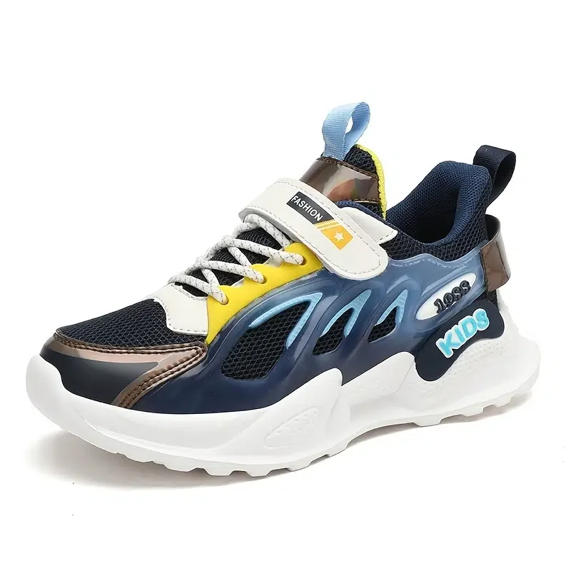 Kids Wear-resistant Basketball Shoes New In Autumn And Winter Chic Stripe Design Suitable For Outdoor Sports