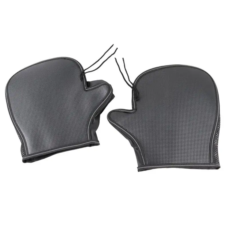 

Motorcycle Handlebar Muffs Oxford Waterproof Sun Protection Gloves PVC Leather Waterproof Sun Protection Gloves With Reflective