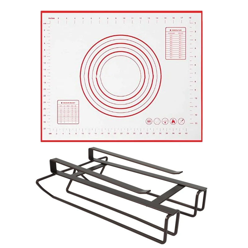 

Hanging Wine Glass Holder Stemware Wine Goblet Rack With High Temperature Rolling Board Chopping Board Pastry Mat