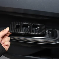 for ford everest ranger 2015 22 abs carbon fiber red blue window glass lift button switch trim frame panel cover car accessories