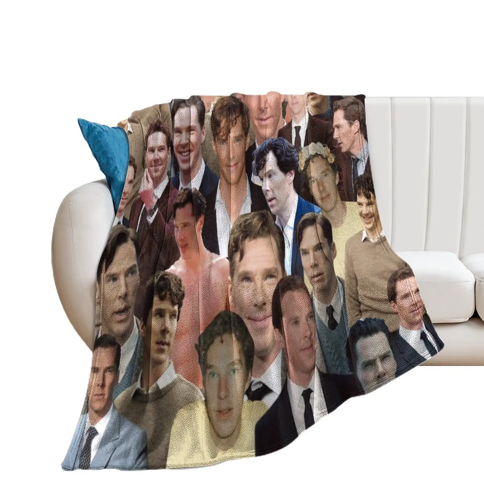 Плед спальный мешок подвижные одеяла с коллажем