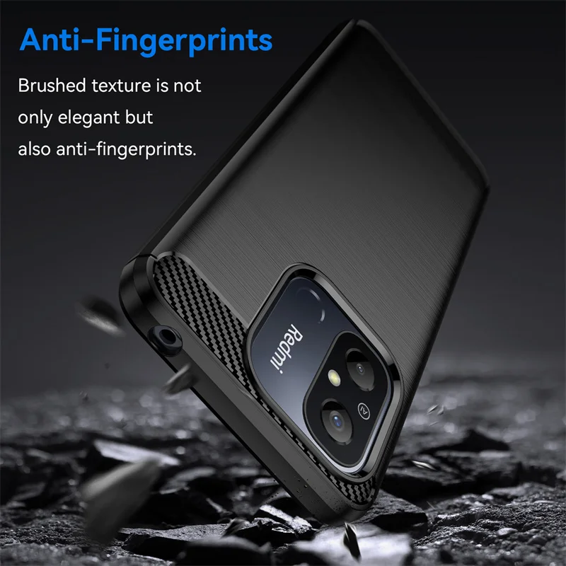 For Redmi 12C Case for Xiaomi  Redmi 12C 11A 10C 10A 10 Cover Capa Shell Shockproof Soft Silicon Phone Bumper for Redmi 12C