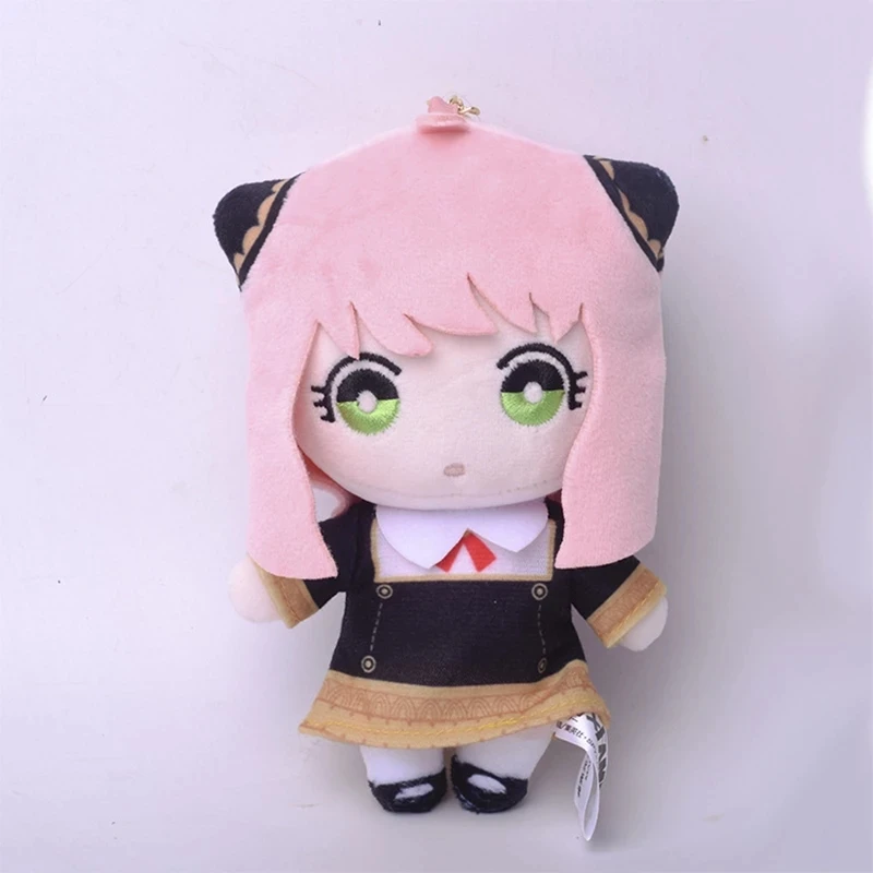 

New 15CM Spy X Family Anya Plush Dolls CartoonToys Anime Stuffed Plushie Toys For Kids Gift Pendants Boys