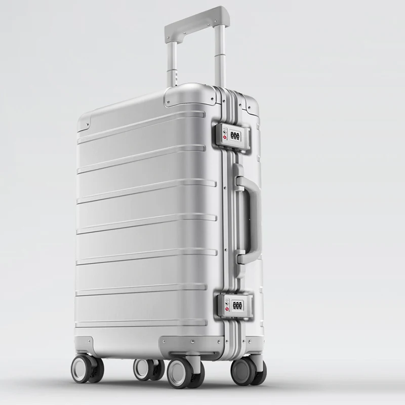 100% Aluminum-magnesium XM 90 Rolling Luggage 20 Inch Boarding Smart Luxury Brand High Quality High GradeTravel Suitcase Luggage