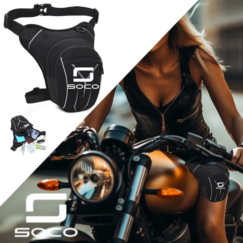 

For Super Soco CPx CUmini CUx TC 50 TC Max Wanderer TCMax 2019-2022 Motorcycle Waterproof Drop Waist Leg Bag Thigh Belt Hip Bum