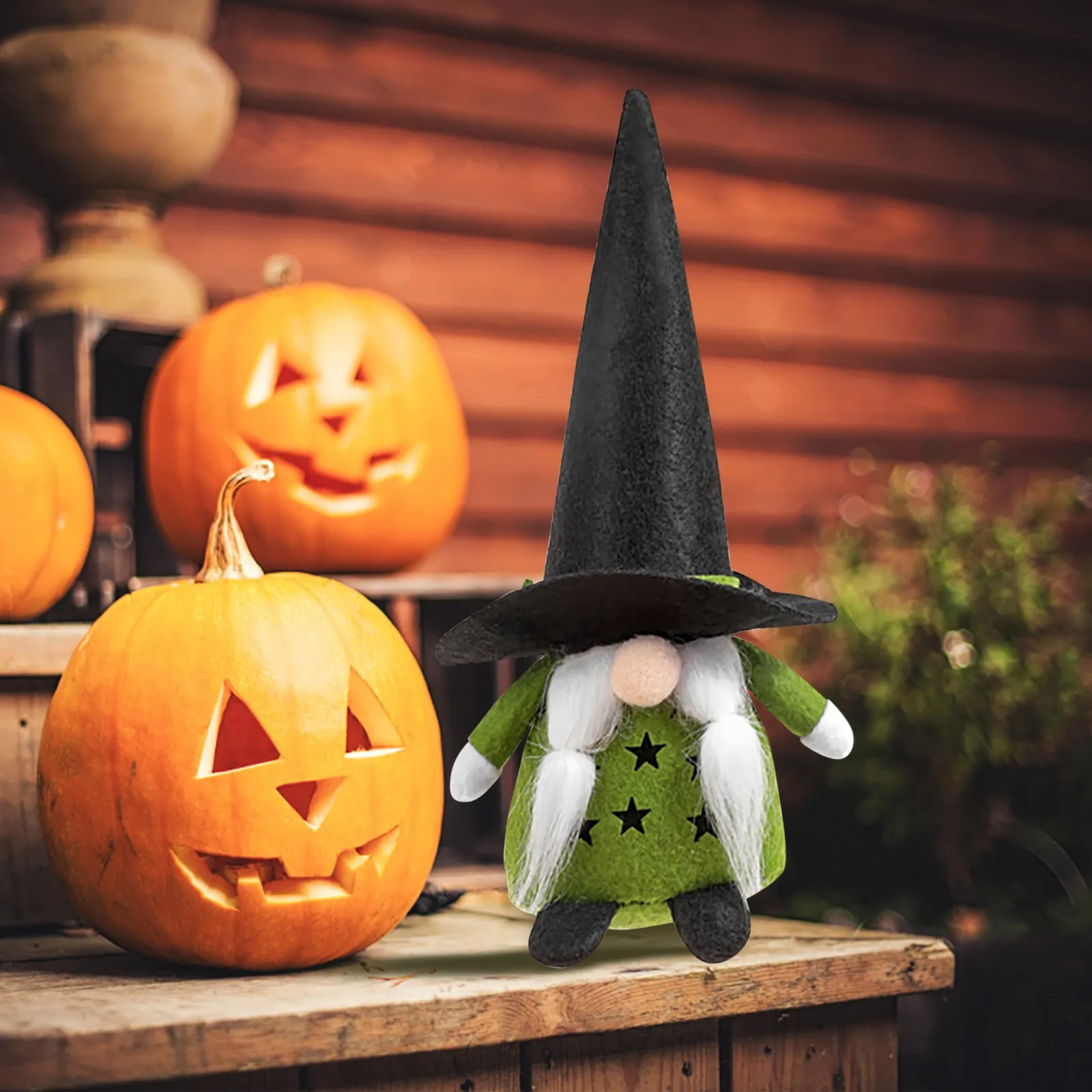 

Хэллоуин h куклы День благодарения Тыква гномы с ведьмой плащ шляпа ручной работы созревшая игрушка спаниель игрушка