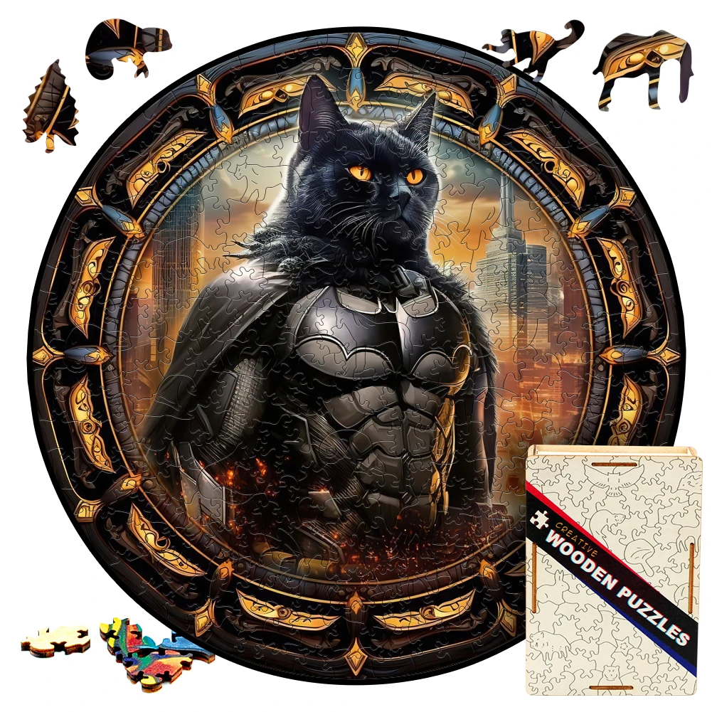 

Animal Wooden Puzzle Creative Games Movie Cat Jigsaw Puzzle For Adults Wood Puzzles Brain Teaser Toys Wood Secret Puzzle Boxes