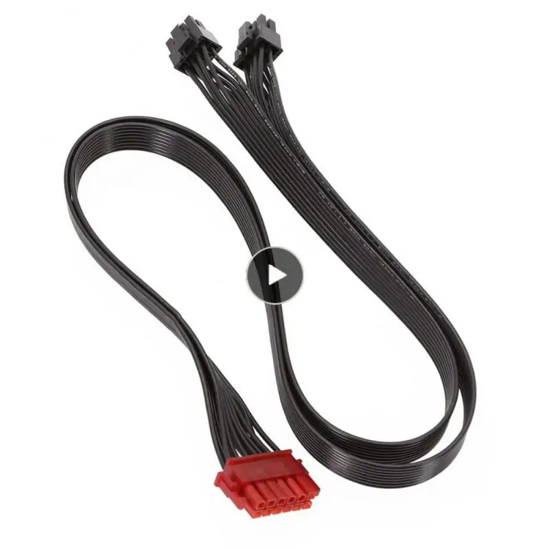 

Линейный кабель из луженой меди, 12pin To Dual Pci-e 8pin6 2pin 12p Psu Mal Psu, видеокабель 12pin To Dual Pci-e 8pin 60 см