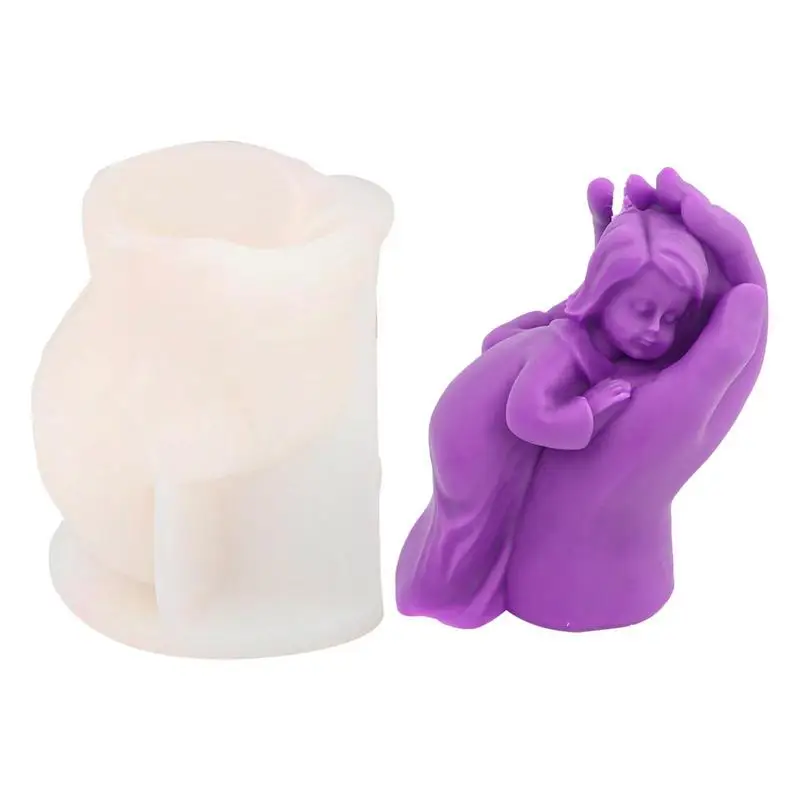 

Virgin Mary Molds Silicone Candle Silicone Mould With Girl Cake Mold For Aromatherapy Candles Ornaments Decoration Soft Pottery