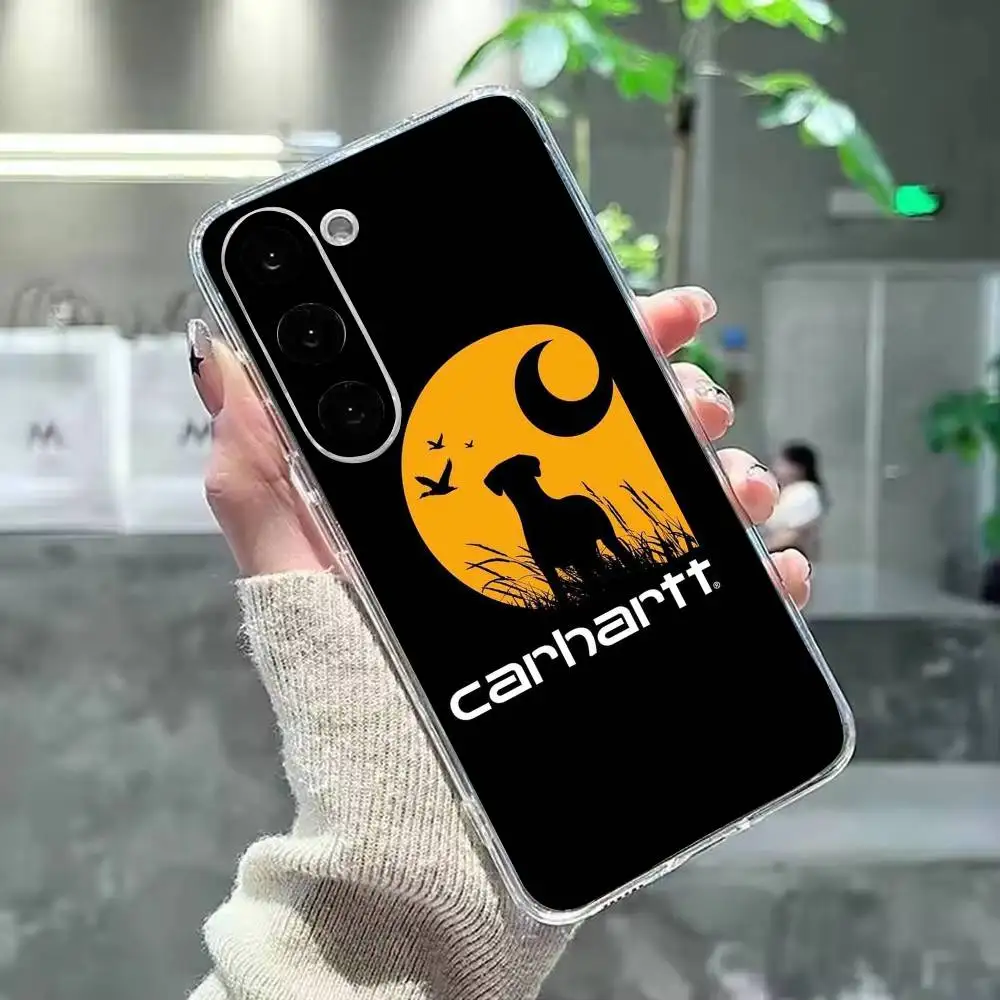 Фото Чехол для телефона Carhartt Logo L-Leather, силиконовый, мягкий, для Samsung Galaxy A73, A72, A71, A70, A53, A52, A51. №2