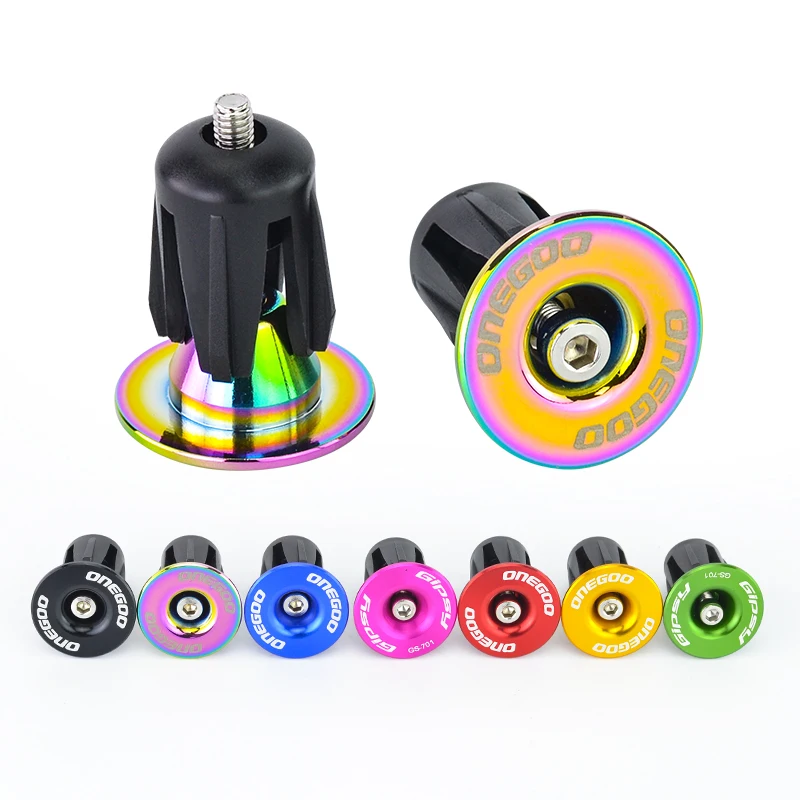 

1 pair Bike Grip Handle Bar End Cap Aluminium Alloy MTB Handlebar Grips Plugs Caps for Bicycle Handlebar Accessory