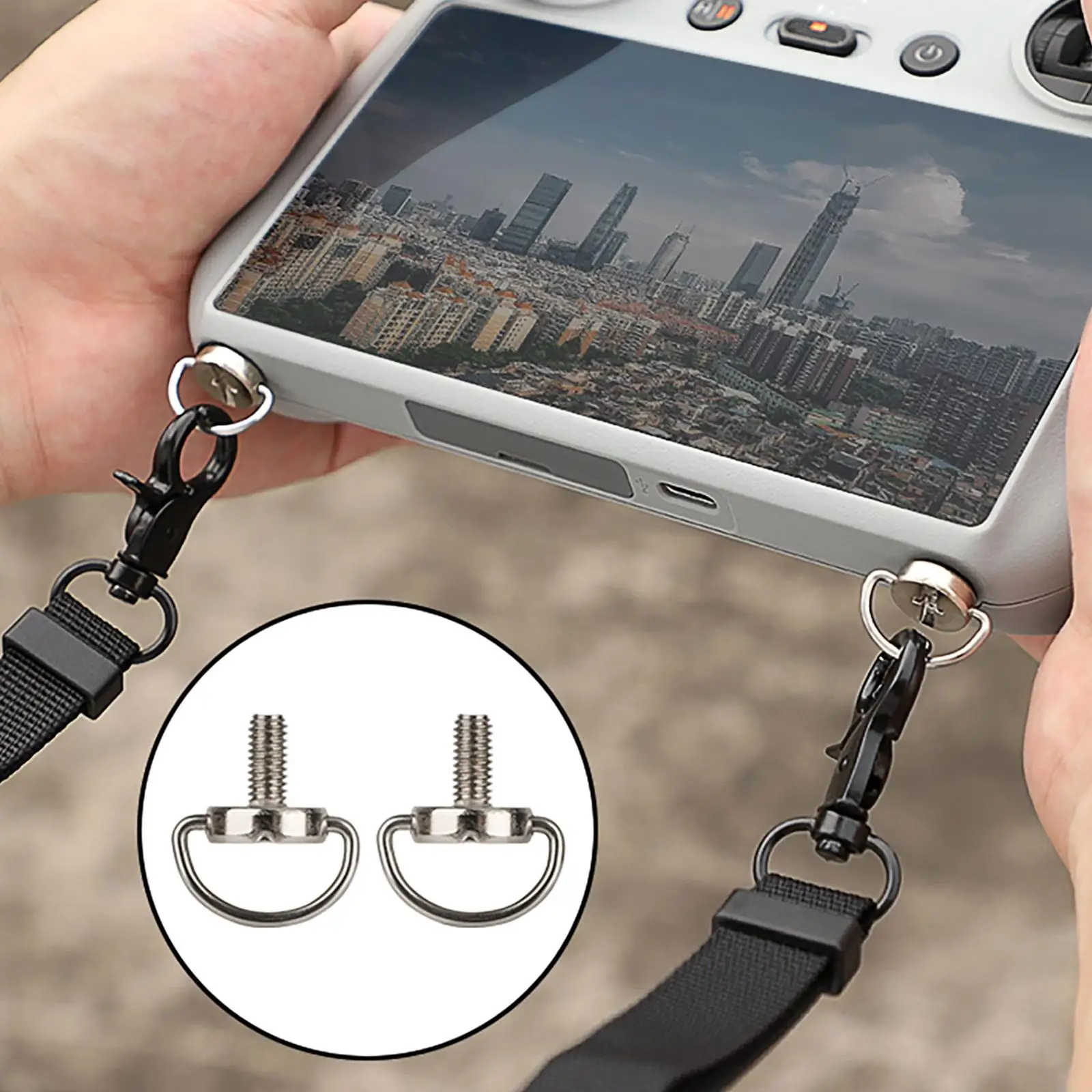 

PU Remote Control Lanyard Durable Hanging Straps Neck Strap for Drone Accessories Shoulder Strap Comfortable